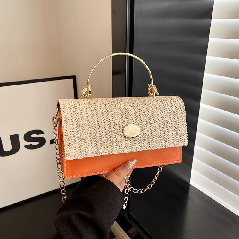 New women's shoulder bag chain woven handbag 2025 designer fashion crossbody bag