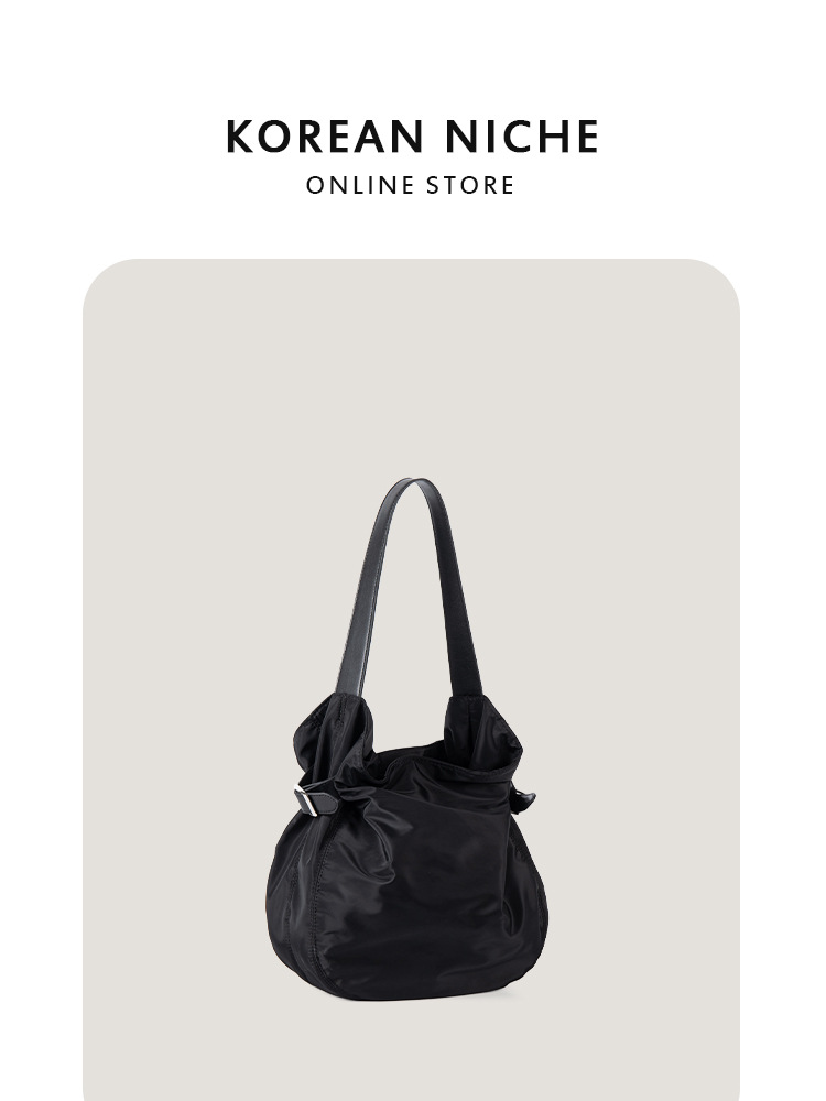 New Style Niche Design Nylon Tote Bag Korean Version Large Capacity Fashionable And Versatile Women's Single-Shoulder Handbag