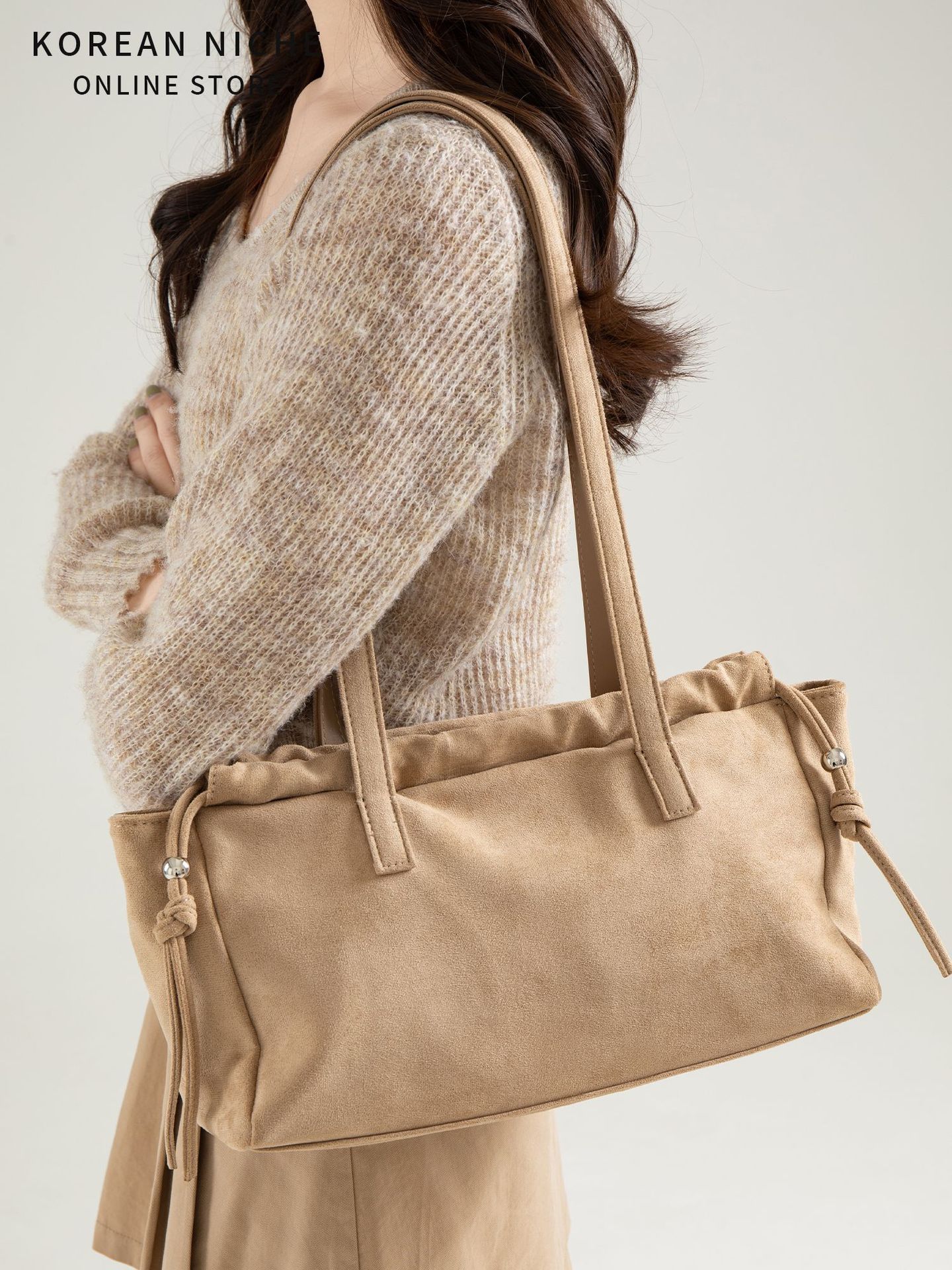 2025 Autumn And Winter New Style Suede Single-Shoulder Underarm Bag For Women Super Popular Niche Leopard Print Design Retro Versatile Handbag