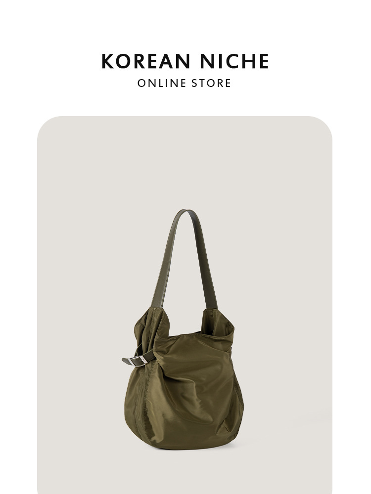 New Style Niche Design Nylon Tote Bag Korean Version Large Capacity Fashionable And Versatile Women's Single-Shoulder Handbag