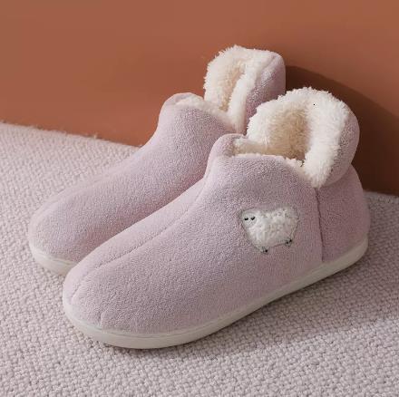 Autumn Winter Full-Coverage Postpartum Non-Slip Warm Home Wearable Shoes Cute Toy Cotton Slippers ddmymarket