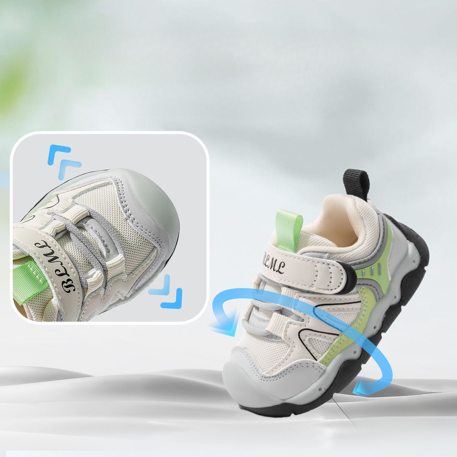 New autumn functional single shoe multi-functional children's shoes for girls and babies, anti slip and breathable children's walking shoes,