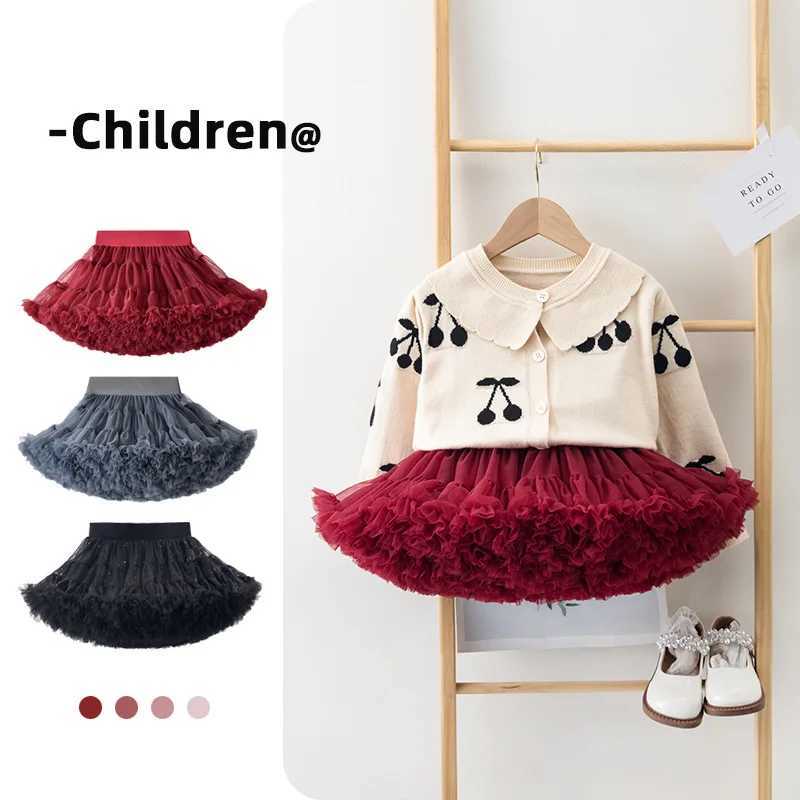 Korean Kid Set Baby Girls Suit Autumn Knitted Long Sleeve Childrens Sweater Skirt Set Girl Lovely Print Pleated Skirt WS305 L250926QSZH