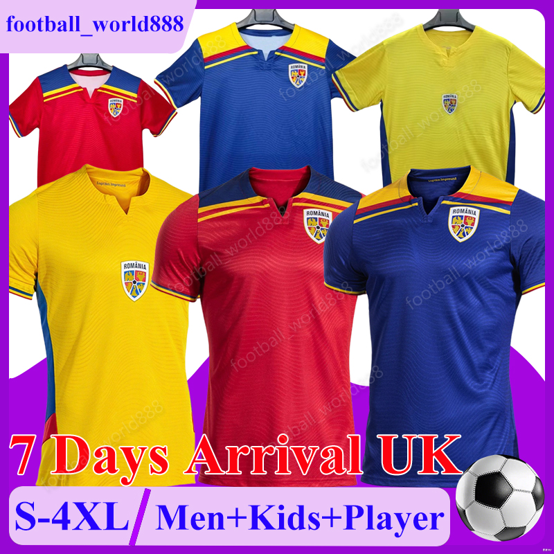 2025 2026 Romania Soccer Jerseys HAGI DRAGUS MITRITA Football Shirts BIRLIGEA R.MARIN STANCIU National Football Team BURCA football kits RATIU BANCU Men Kits Sets