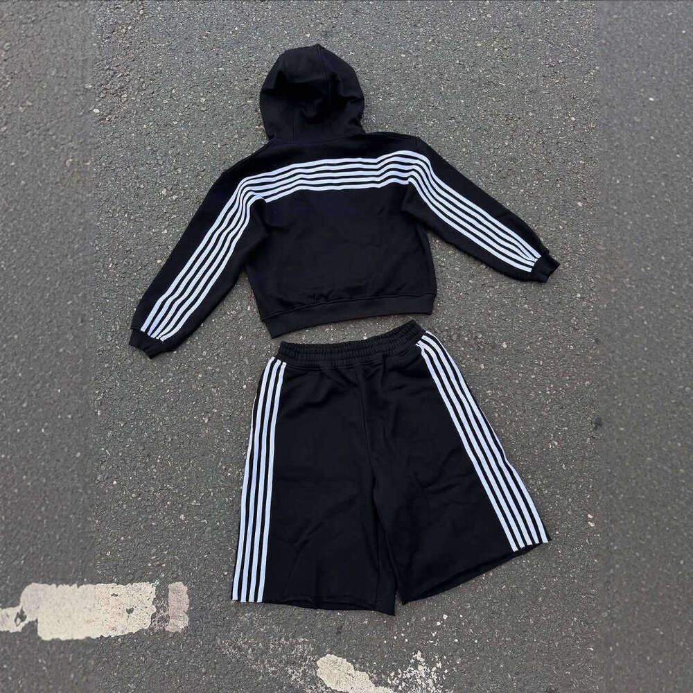 New Digital Printing Couple Men and Women Long Sleeve Hooded Two Piece Set Teenagers Trendy Style Sports