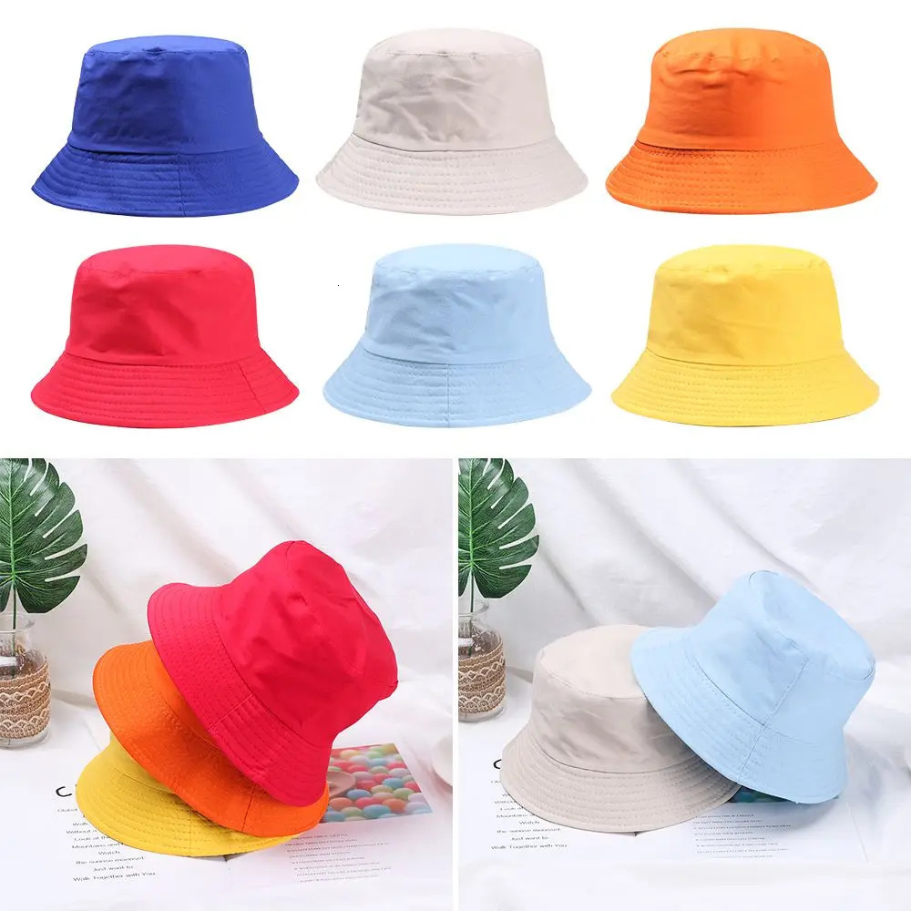 Children Outdoor Hat Summer Foldable Bucket Hat Sunscreen Cotton Fishing Hunting Cap Girls Basin Chapeau Sun Prevent Hats 250919