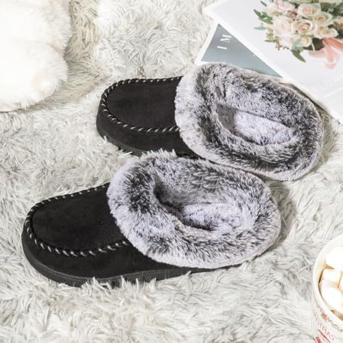 Suede Long Hair Autumn and Winter Home Cotton Slippers ddmymarket