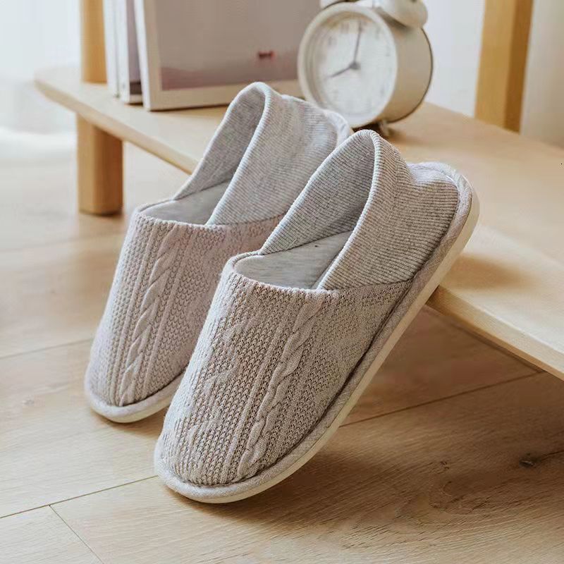 Extra Large Spring Summer Indoor Sewing Sponge Wormwood Flax Non-Slip One Size Slippers Pregnancy Postpartum Shoes ddmymarket