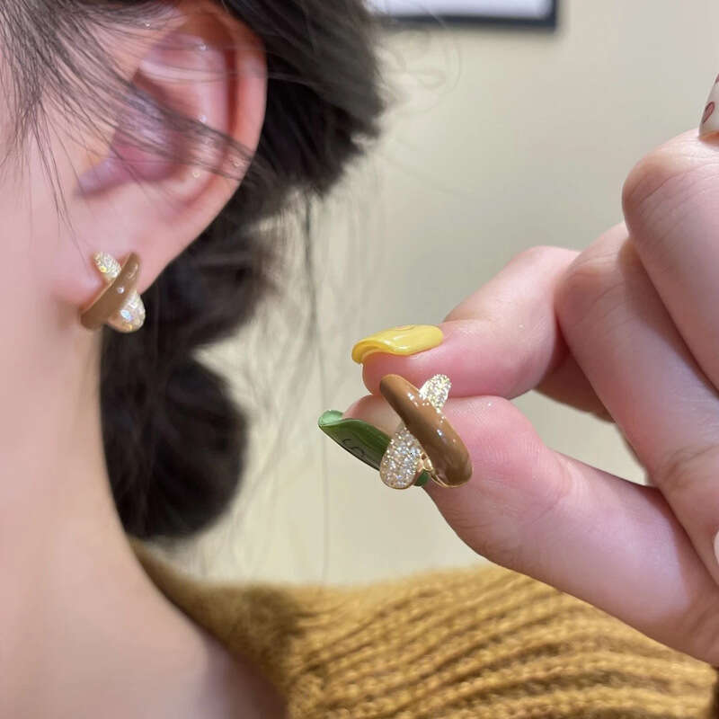 Rich Girl Melad Jewelry Versatile Weekly Fashion Earring Set Birthday Gift