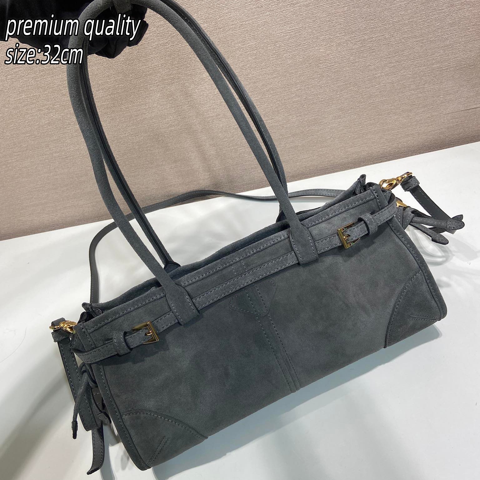 (Order by pic in opt, not by desc) Women's Tote Bag with Handles - Crafted from Suede Waxed Leather & Cowhide Classic Large-Capacity Handbag for Daily Shopping Work & Travel