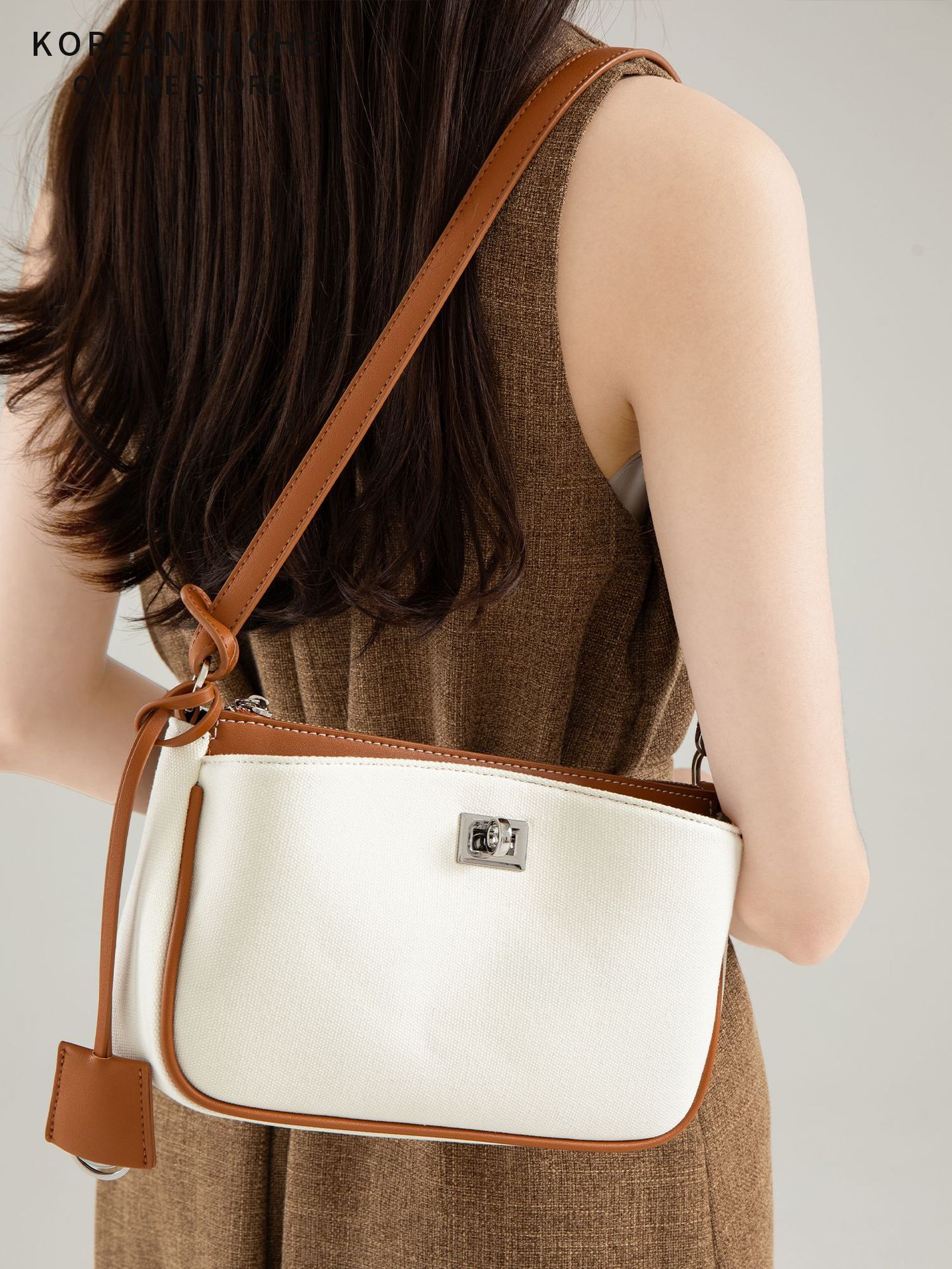 High-End Women's New Small Square Korean-Style Niche Design Casual Versatile Commuter Handbag And Shoulder Bag