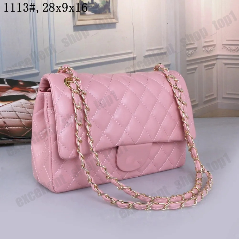Shoulder Bags Chain Bag Flap Totes Women Leather Wallet Check Velour Thread Purse Double Letters Solid Hasp Waist Square Stripes Handbags Bag excellent_shop_top1