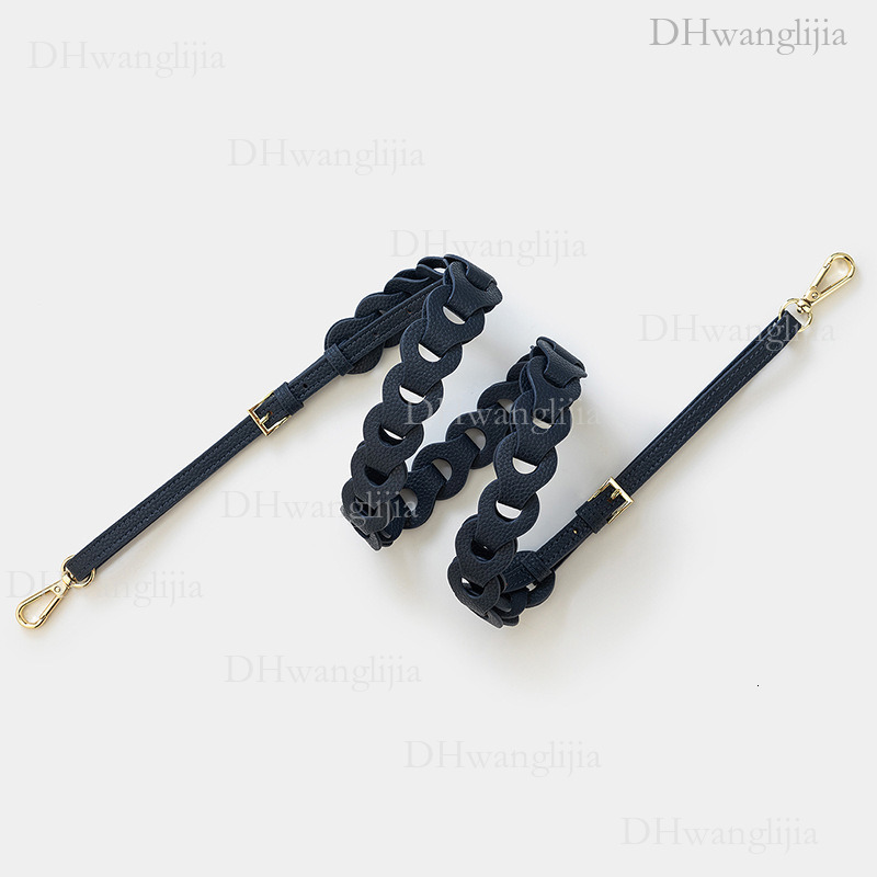 DH Luggage Accessories Live Broadcast Adjustable Length Wide Shoulder Lychee Pattern Leather Ring Buckle Crossbody Bag Strap for Women