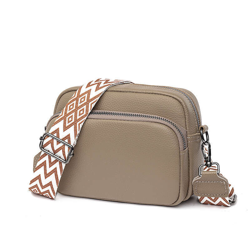 designer bag Luxury bag New Top Layer Cowhide Crossbody Genuine Leather for Women Trendy Versatile Small Square Simple Solid Color Shoulder Bag