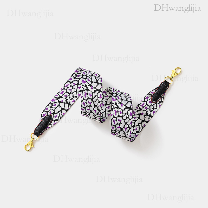 DH Luggage Accessories Leopard Print Webbing Wide Kelly Evelyn Single Shoulder Crossbody Bag Strap