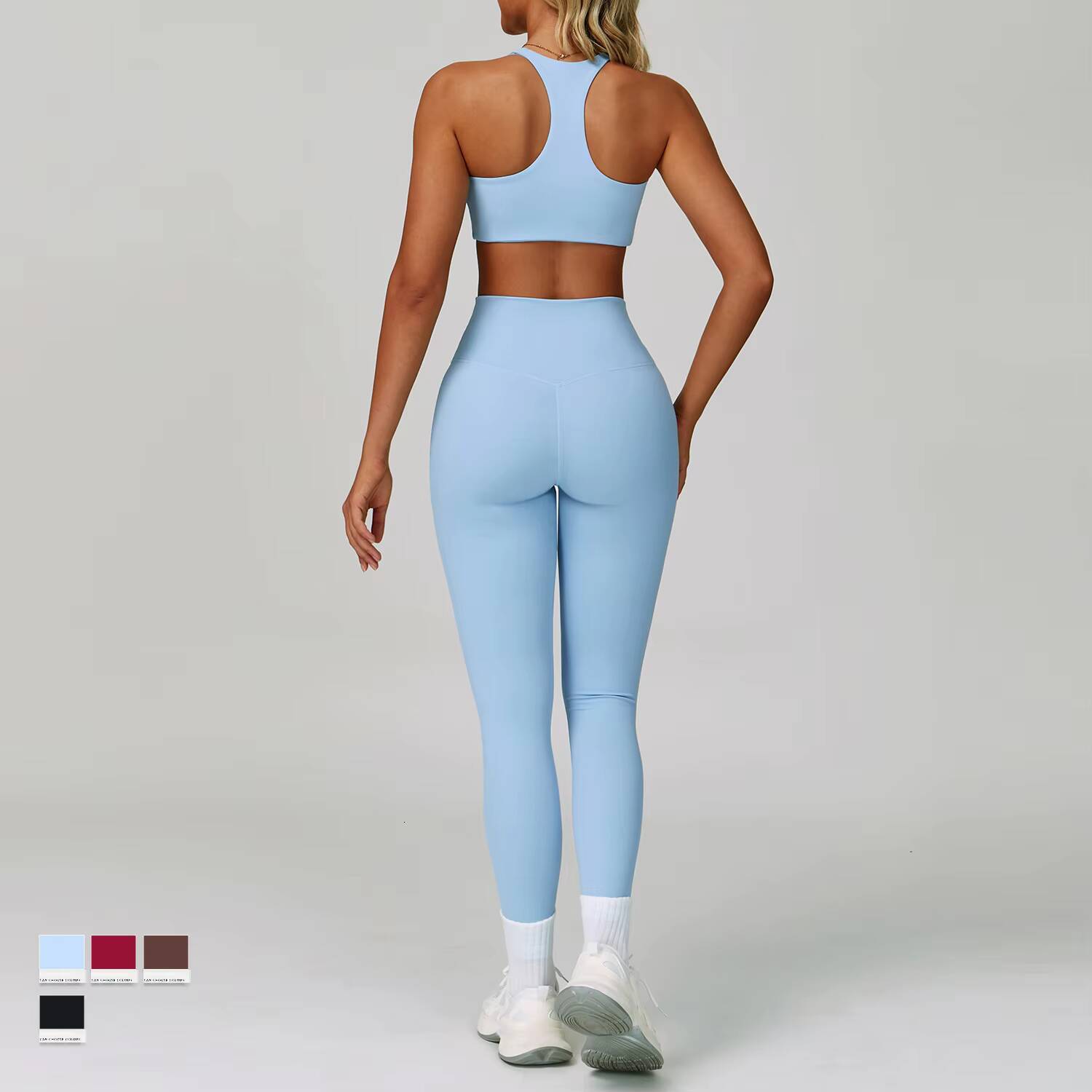 High Quality Yoga Jacket and Gym Leggings Set Custom Seamless Workout Leggings Shorts 4 Pcs Set for Women