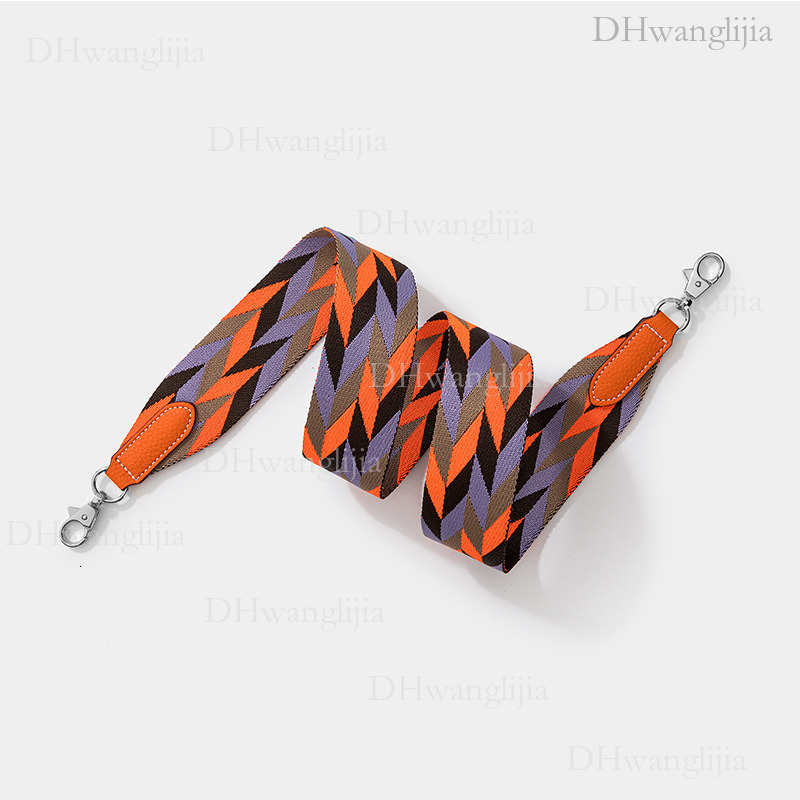 DH Luggage Accessories DH Luggage Accessories New Style Wide Shoulder Diamond Grid Woven Kelly Evelyn Replacement Modified Bag Strap Trendy