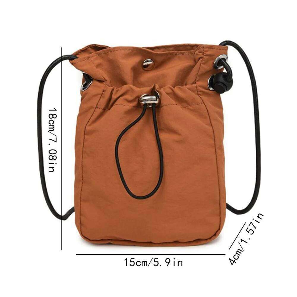 Nylon Soft Mini Phone Wallet Multifunctional Square Shoulder Crossbody Canvas Purse Messenger Bag