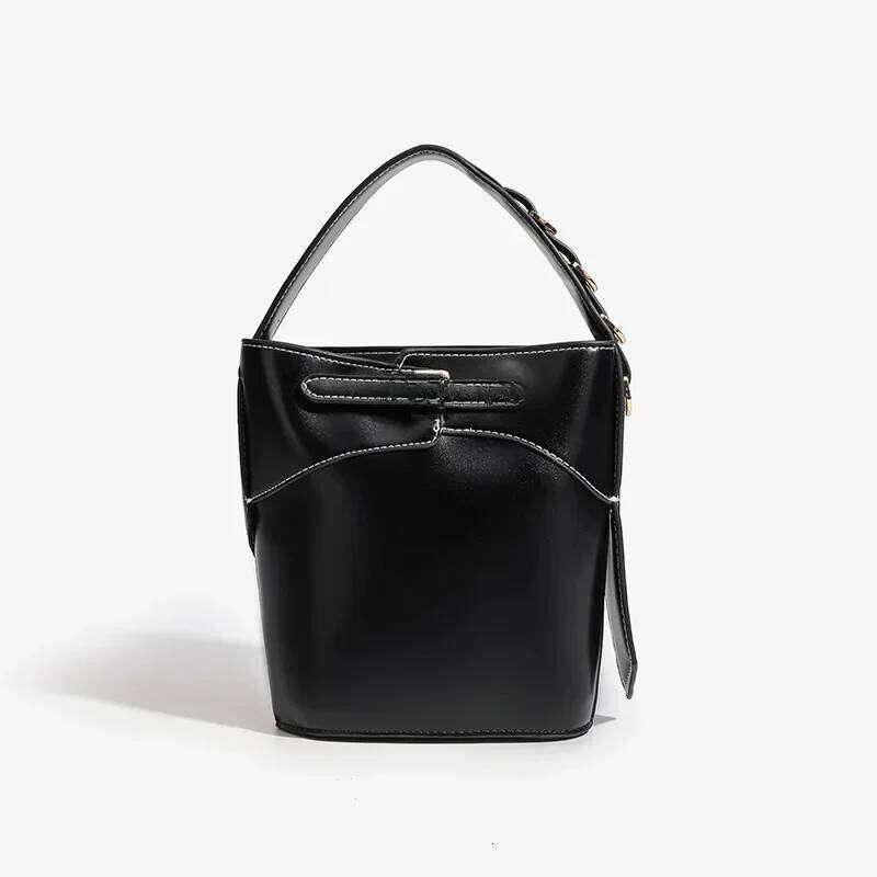 Zhome nuevo inclinado un solo hombro a la moda para ir al trabo bolso mano tipo cubo de agmujer envo gratis