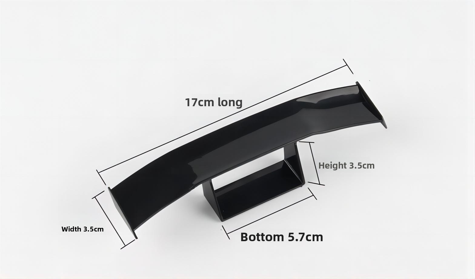 Universal Mini GT Spoiler for Car Exterior Rear Modification - No Drilling, Adhesive Mount, Stylish Decorative Rear Wing for Cars-NO14