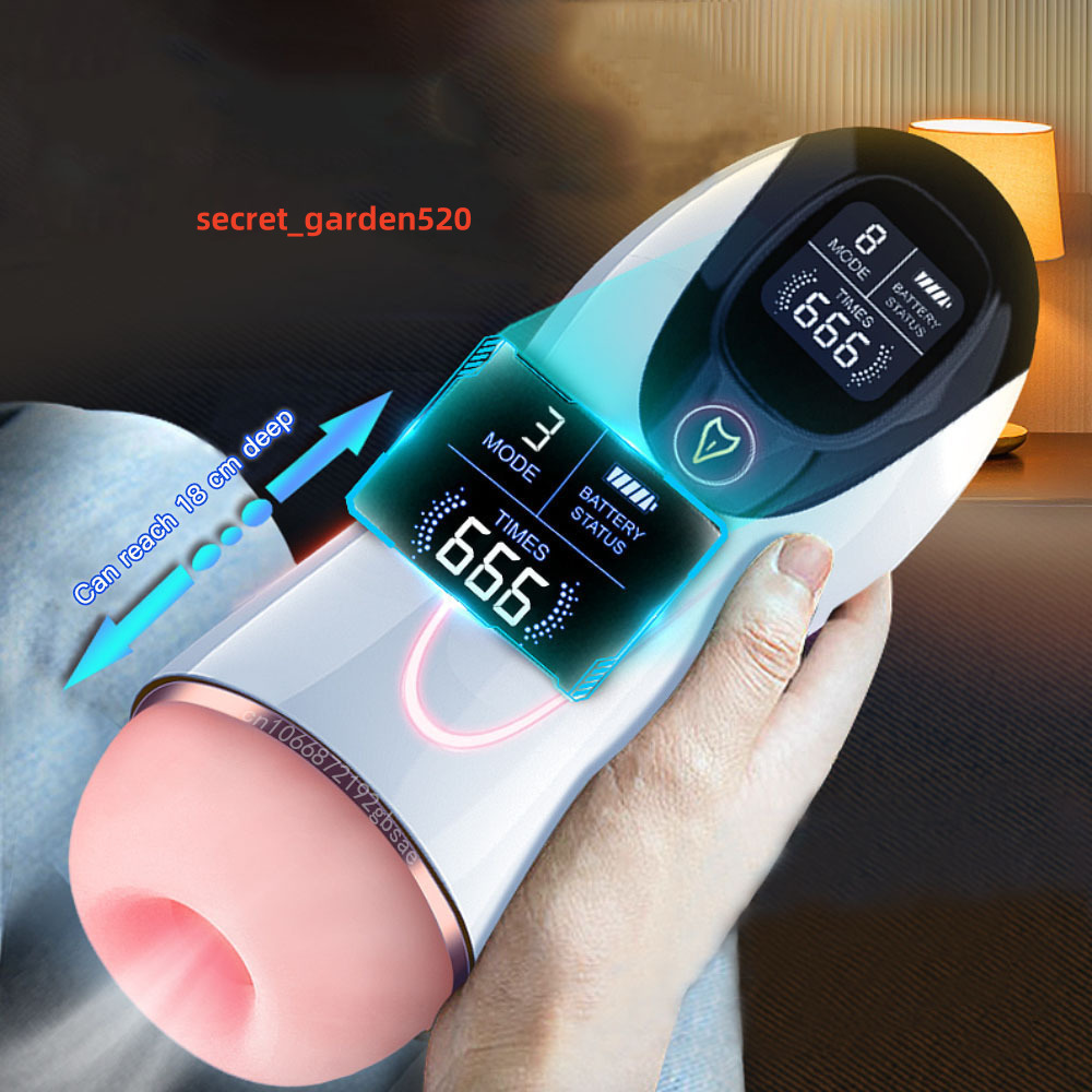 Best Selling Smart Counting Male Sexy Adult Products Machine Sucking Sound Vibrating Masturbation Cup for Men