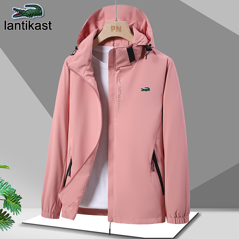 Hoodie Jacket Coat Tracksuit Designer Men's Clothing Autumn Winter 2025 American Style Trendy Hoodie Men's Solid Color Fleece Thickened Set 