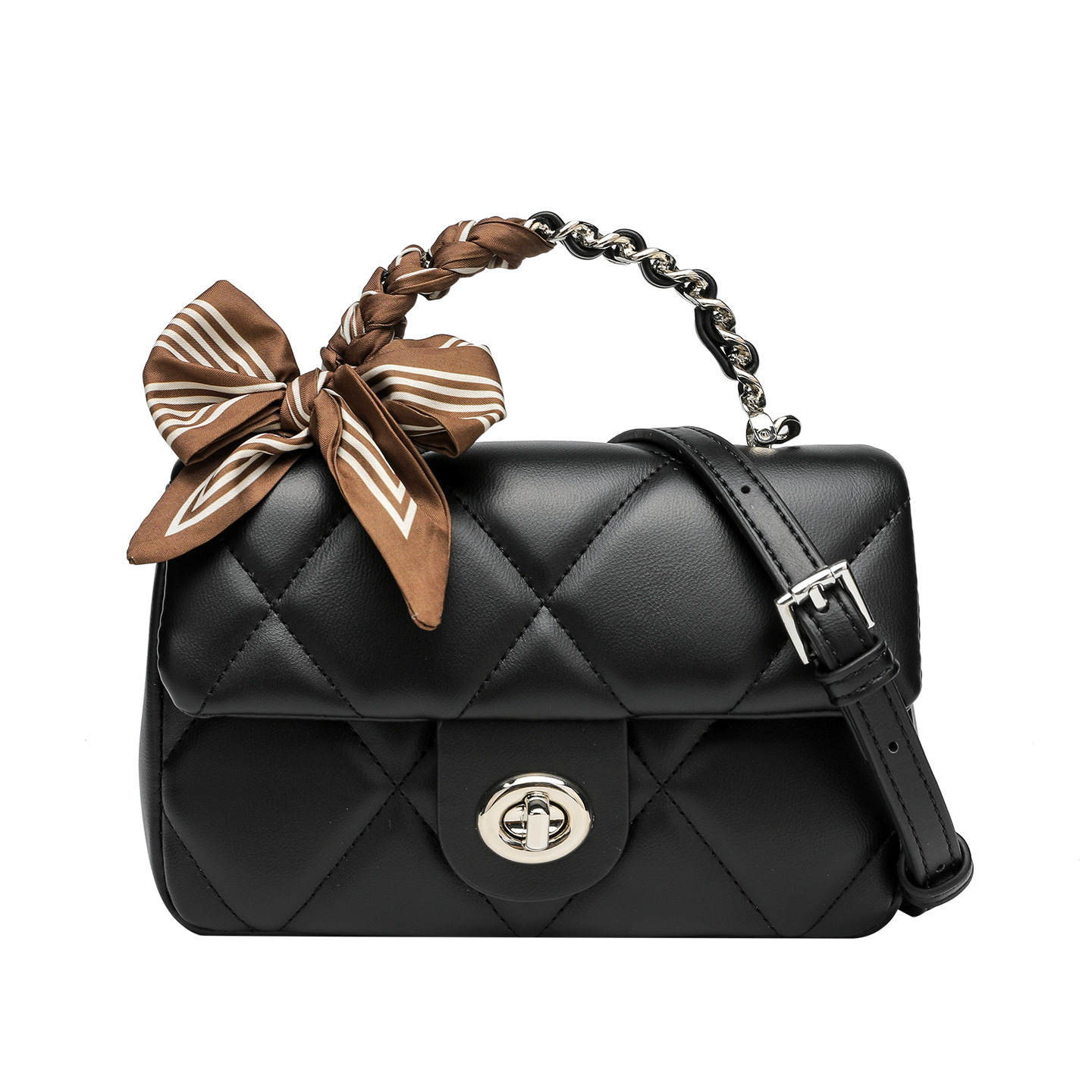 New designer bag fashion trend versatile small square bag women 2025 summer new chain shoulder messenger bag ling