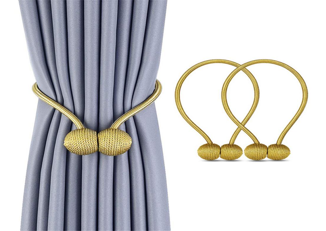 Magnetic Ball New Pearl Curtain Simple Tie Rope Accessory Rods Accessoires Backs Holdbacks Buckle Clips Hook Holder Home Decor9437173