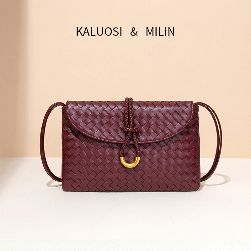 New Women's Liberta Woven Clutch Evening Shoulder Crossbody Envelope Bag