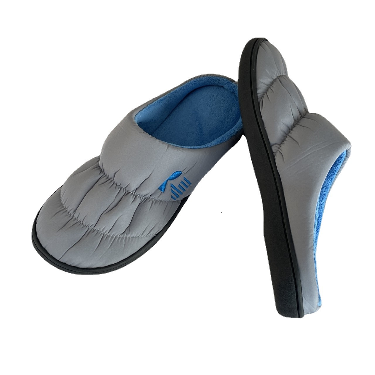 Down Fabric Memory Foam Slippers ddmymarket