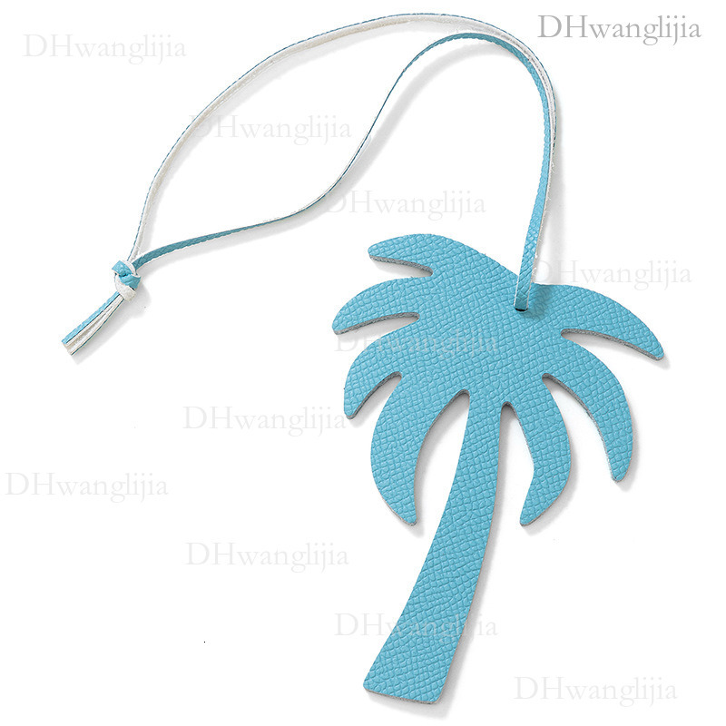 DH Luggage Accessories Live Exclusive New Creative Coconut Tree Leather Accessories Bag Car Key Small Pendant