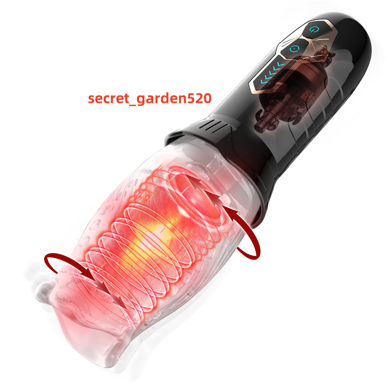Mens Pocket Electric Toy Automatic Vibrating Rotary Masturbator with 5 Rotations and 10 Vibrations Sex Toy