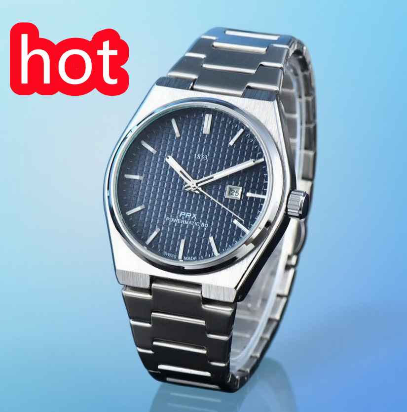 Fashion1853 TISSOTSitt Quartz Wrist Watches bell mechanical wristwatches High Quality Luxury Brand Chronograph Clock stainless steel Belt #22