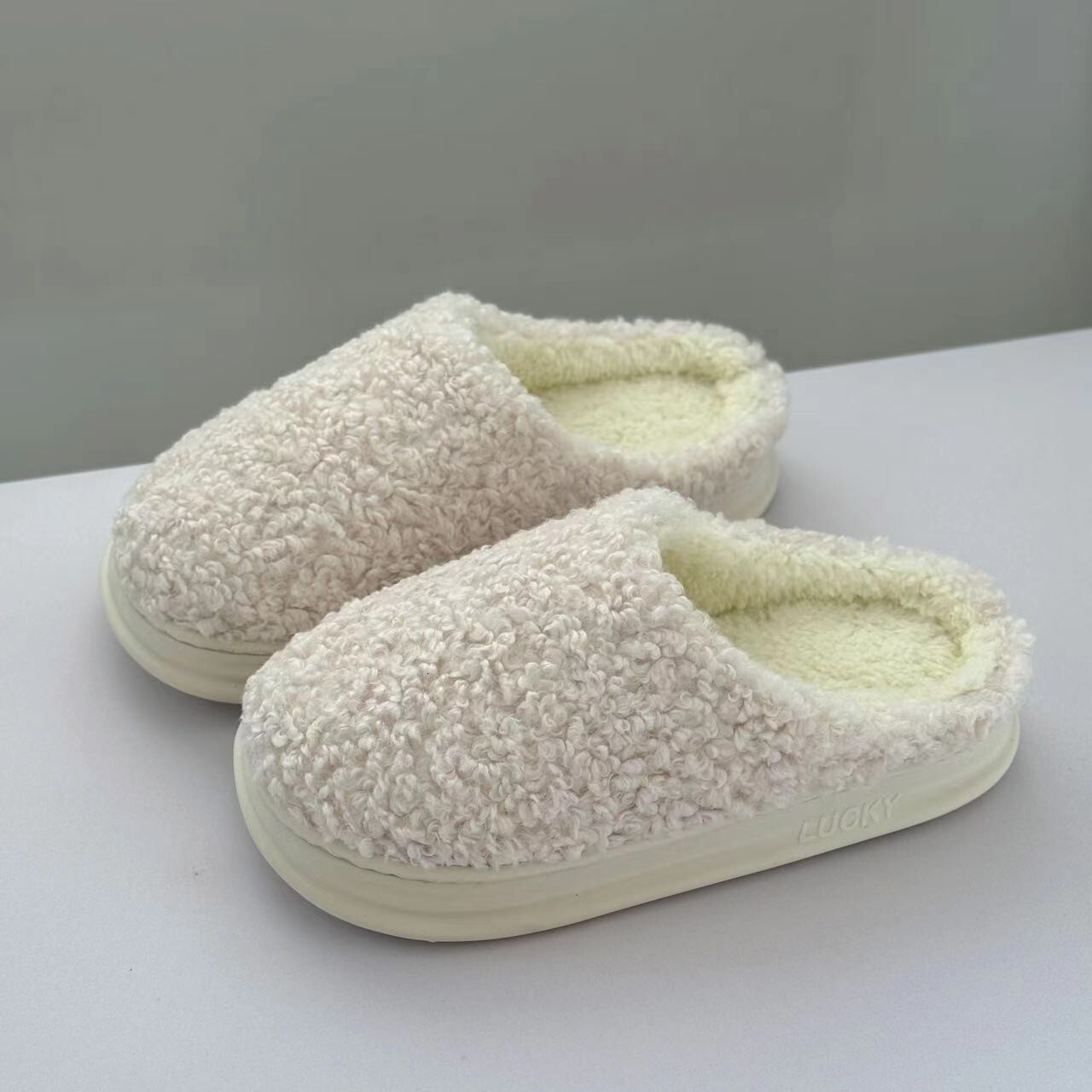 Women's Cute Thick Plush Soft Sole Indoor Warm Home Cotton Slippers for Men Winter ddmymarket