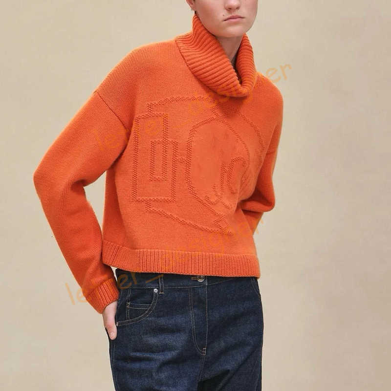 Designer Women's Sweaters 25Ss Winter High Neck Cashmere Sweater Pullover For Woman Long Sleeve knit top high-end knitwear for women size SML
