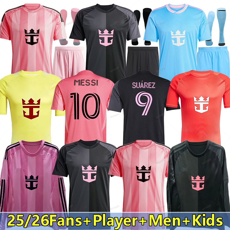 24 25 26 Inters MESSIS Soccer Jerseys Miamis SUAREZ Football Shirt Suit 2025 2026 HIGUAIN TRAPP PELLEGRINI Martinez FC CARRANZA PIREZ MORGAN men kids Kit Fans Player