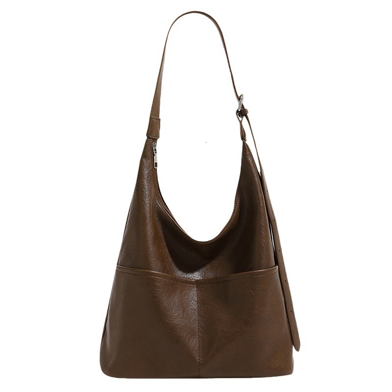 Bag Autumn New Large Capacity Women's Handbag Retro Trendy Style Shoulder Bag Commuter Underarm Bag Light Luxury Designer Bag