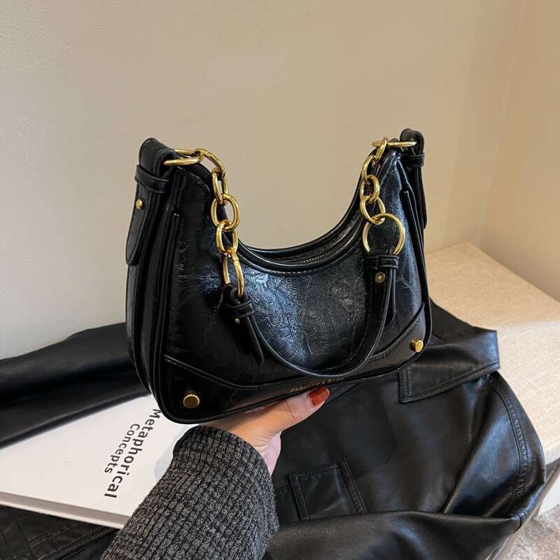 designer bag bag Underarm for Women, Handheld Trendy Fashion French Style High-end Versatile Chain Shoulder Crossbody Bag