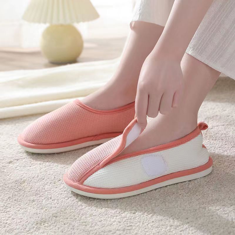 Adult Non-Slip Soft Sole Indoor Early Education Cool Silicone Magic Tape Adjustable Summer Thin Maternity Shoes ddmymarket