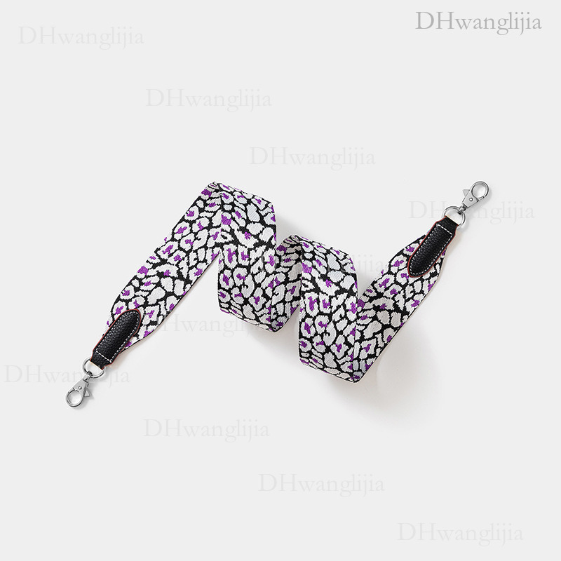 DH Luggage Accessories Leopard Print Webbing Wide Kelly Evelyn Single Shoulder Crossbody Bag Strap