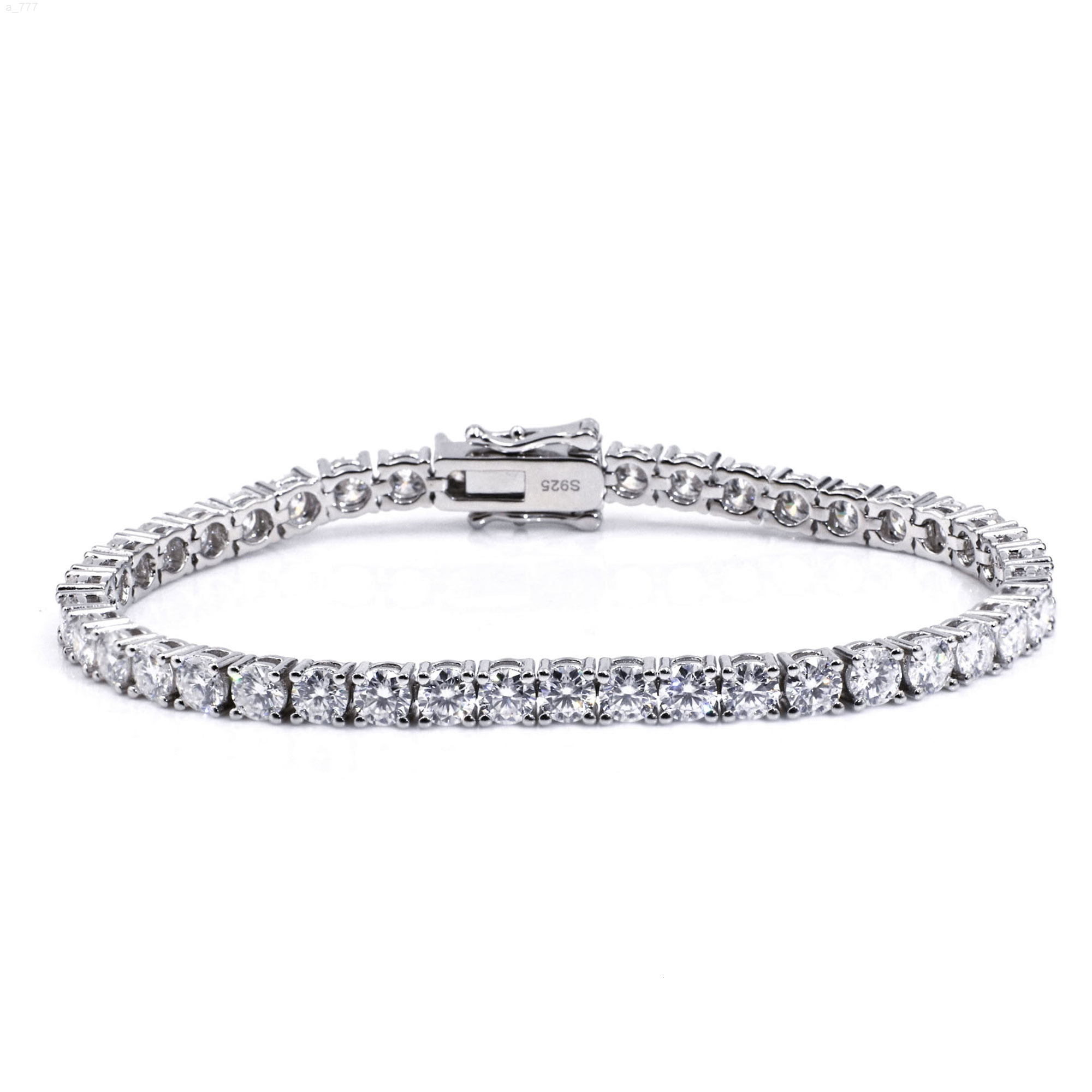 Tianyu USA Warehouse Tennis Bracelet 925 Silver Free Shipping Jewelry 3mm 4mm 5mm VVS Gold Plated Tennis Bracelet Moissanite