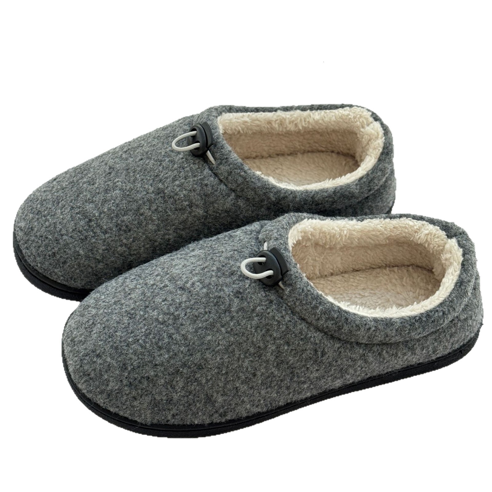 Felt Rope Buckle Adjustable Full Wrap Heel Autumn Winter Cotton Shoes for Outdoor Wear ddmymarket