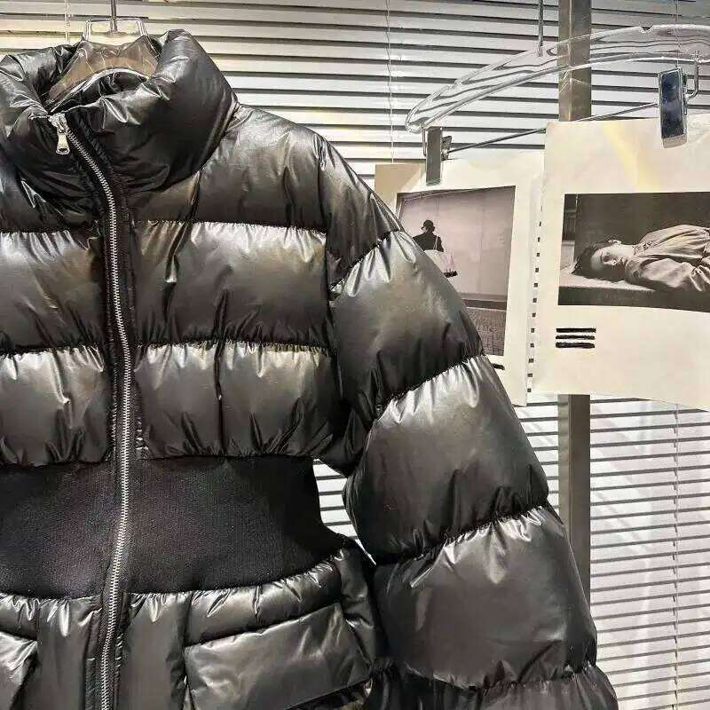 Winter New Item Niche Stand Up Collar Threaded Waist Cotton-Padded Coat For Women Fashion Zipper Warm Jacket