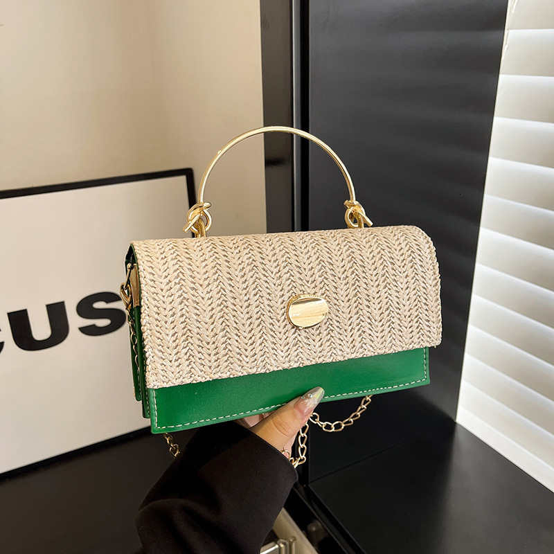 New women's shoulder bag chain woven handbag 2025 designer fashion crossbody bag