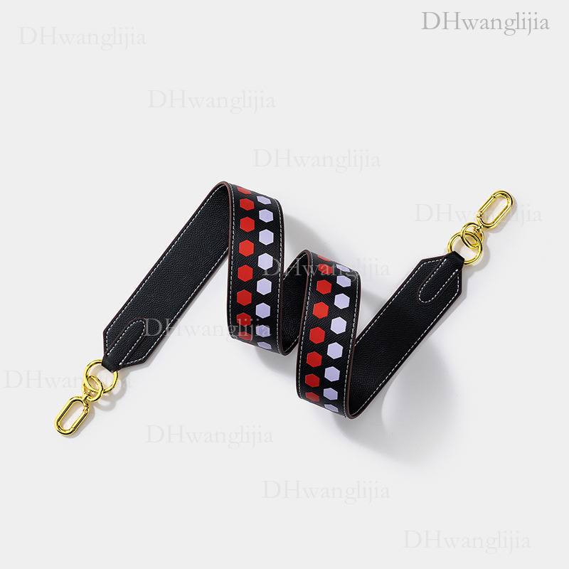 DH Luggage Accessories Women's Same Polka Dot Print Palm Pattern Shoulder Kelly Evelyn Modified Bag Wide Strap Light Luxury Style