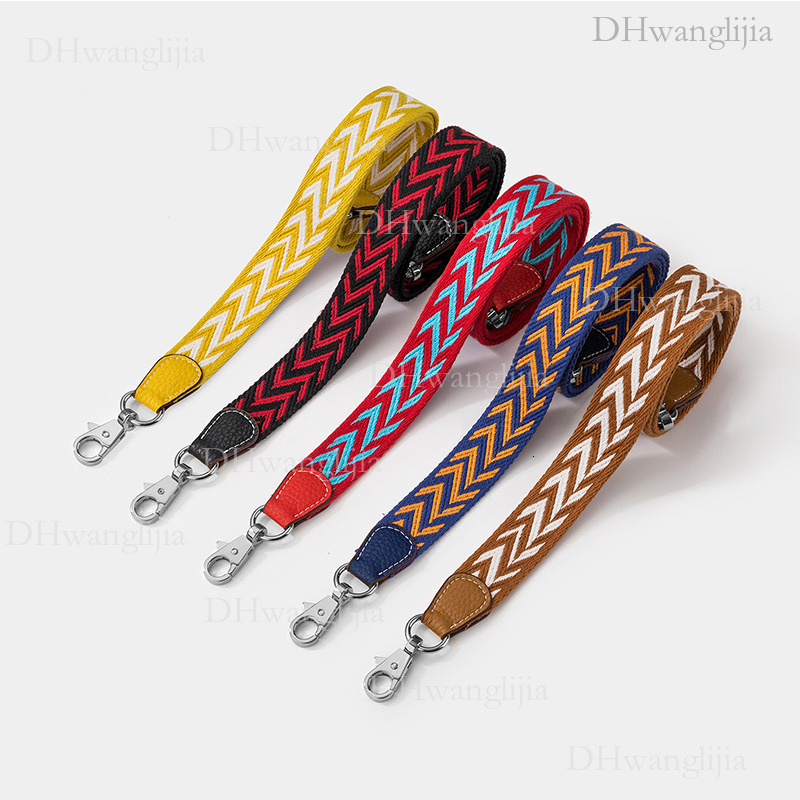 DH Luggage Accessories Cotton Thread Webbing Twill Thin Kelly Evelyn Single Crossbody Bag Wide Shoulder Strap