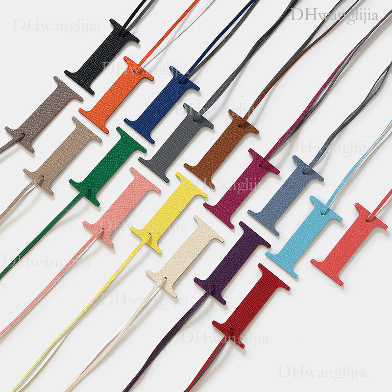 DH Luggage Accessories Live Broadcast Special English Uppercase Letter i Cowhide Accessories Windbox Bag Key Car Pendant