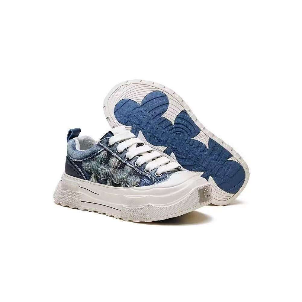 SHOOTBRAND Ten Qintian Same Style Canvas Wear-resistant Thick-soled Casual Sneakers Versatile Dirty Shoes for Men and Women 12 76
