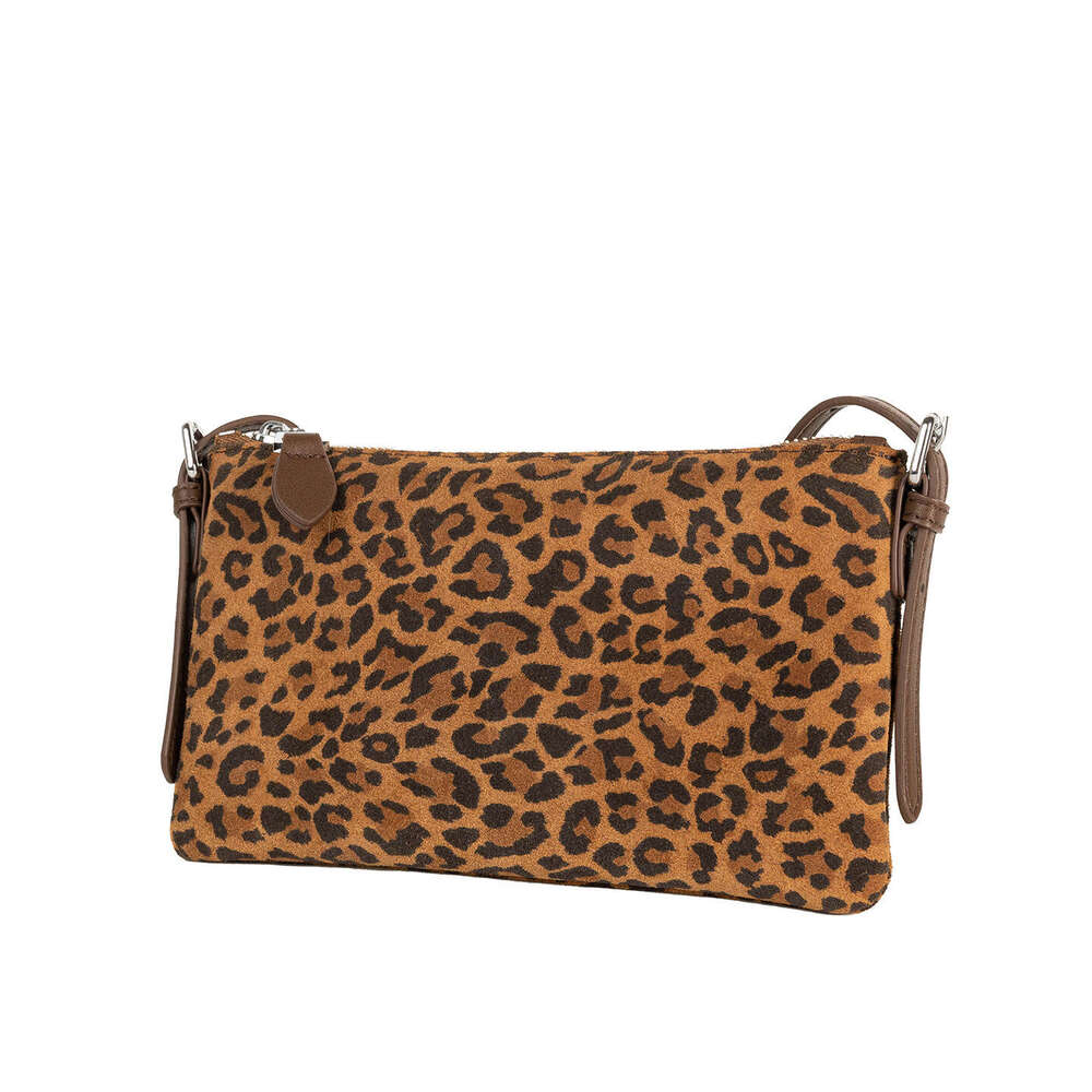 designer bag Luxury bag New Matte Leopard Print Versatile Commuter Genuine Leather Single Shoulder Underarm Crossbody Bag for Women