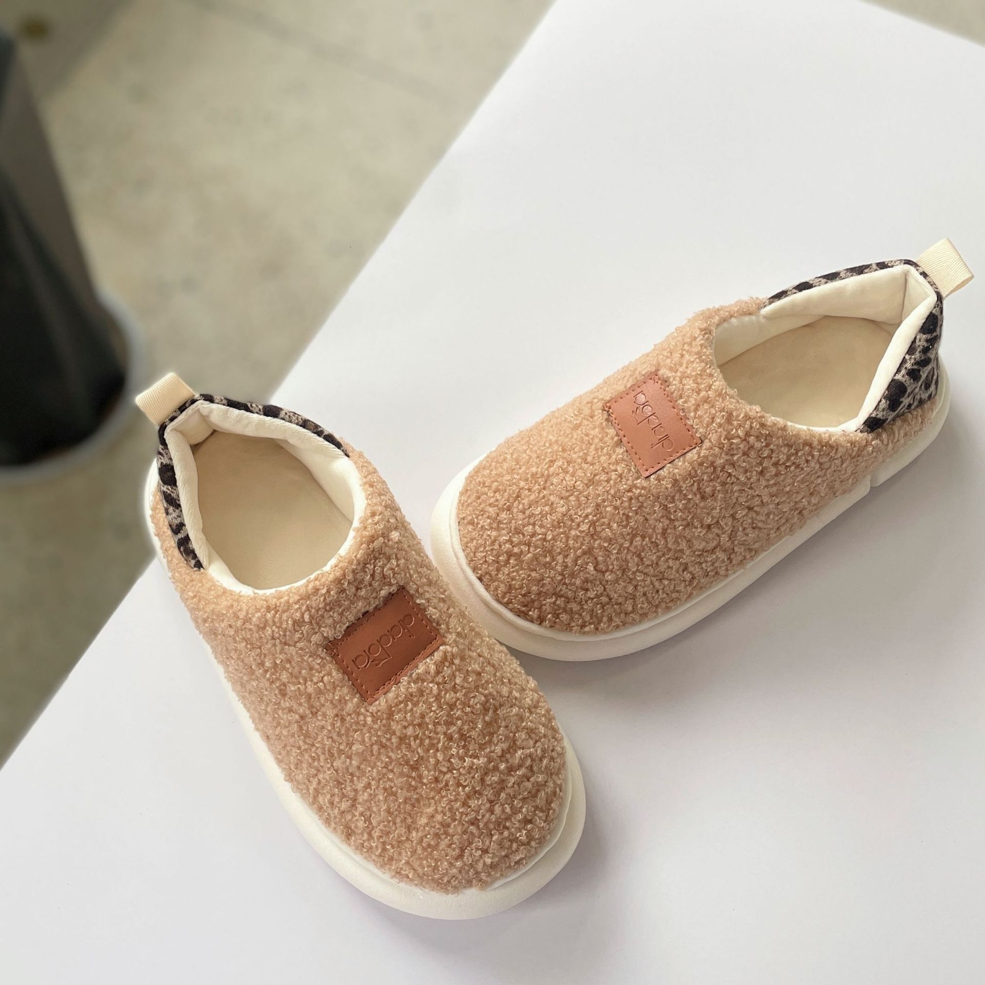 Autumn Winter Teddy Fleece Four Seasons Indoor and Outdoor Dual-Wear Maternity Cotton Elderly Shoes Men's Slippers ddmymarket